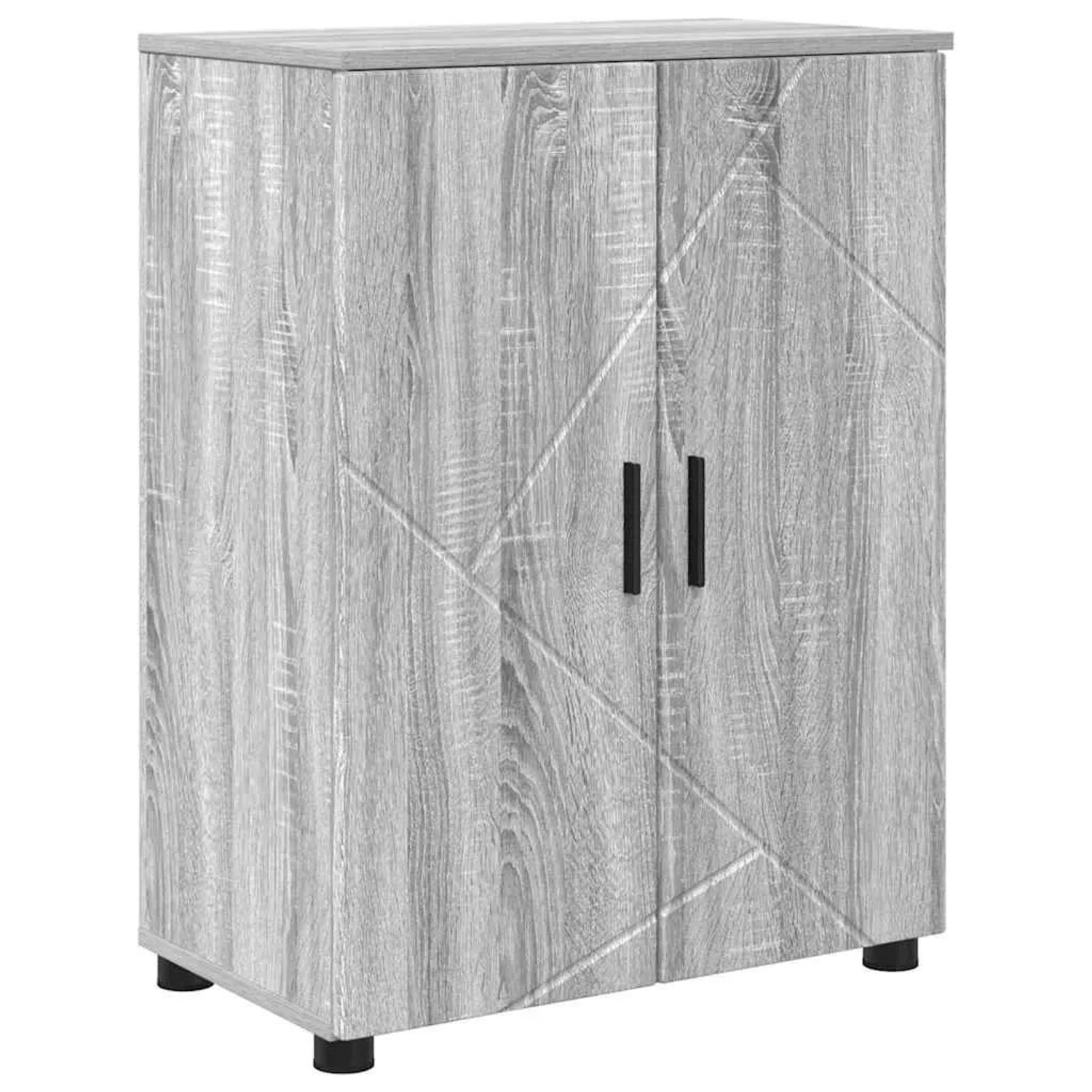 vidaXL Badezimmerschrank mit Speicher Graues Sonoma 60 x 35 x 80 cm 883310 günstig online kaufen