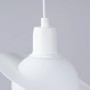 Weiße Sollux Lighting Pendelleuchte Hyperion 1 im modernen Design.