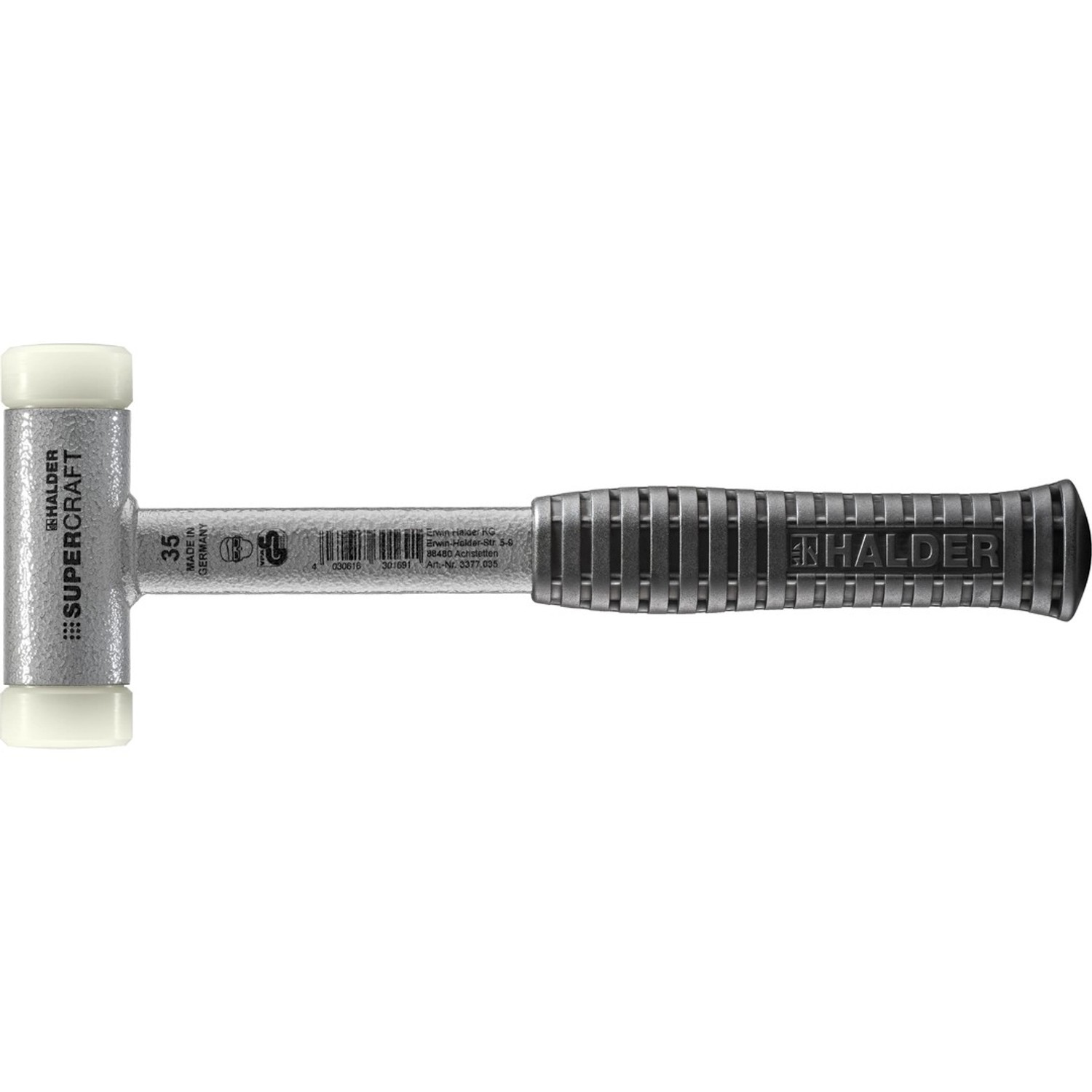 Halder Supercraft Schonhammer Ø 35 mm Rückschlagfrei mit Bruchsicherem Stah günstig online kaufen