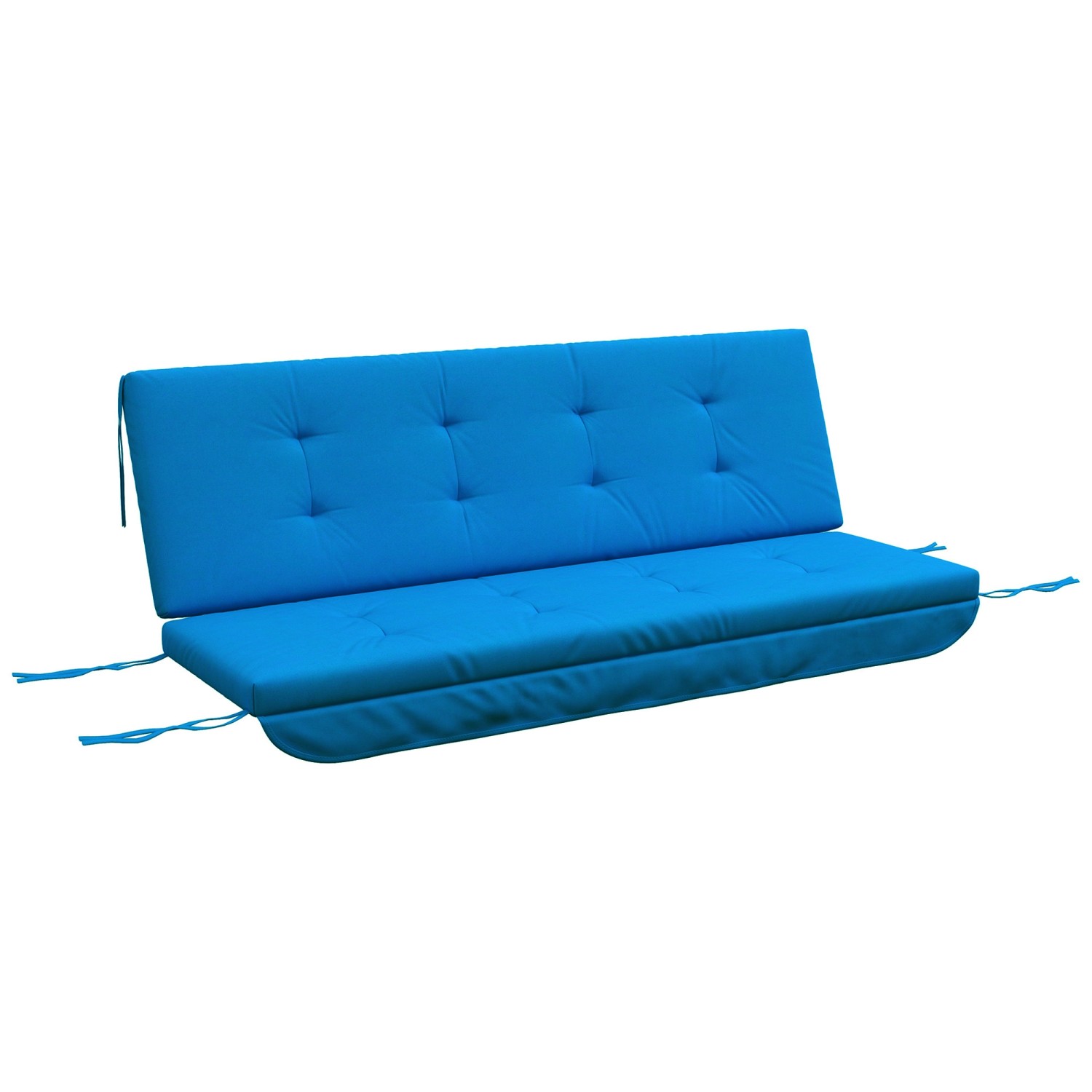 Outsunny Sitzkissen für Draußen Polyesterstoff Blau 170L x 100B x 8H cm günstig online kaufen