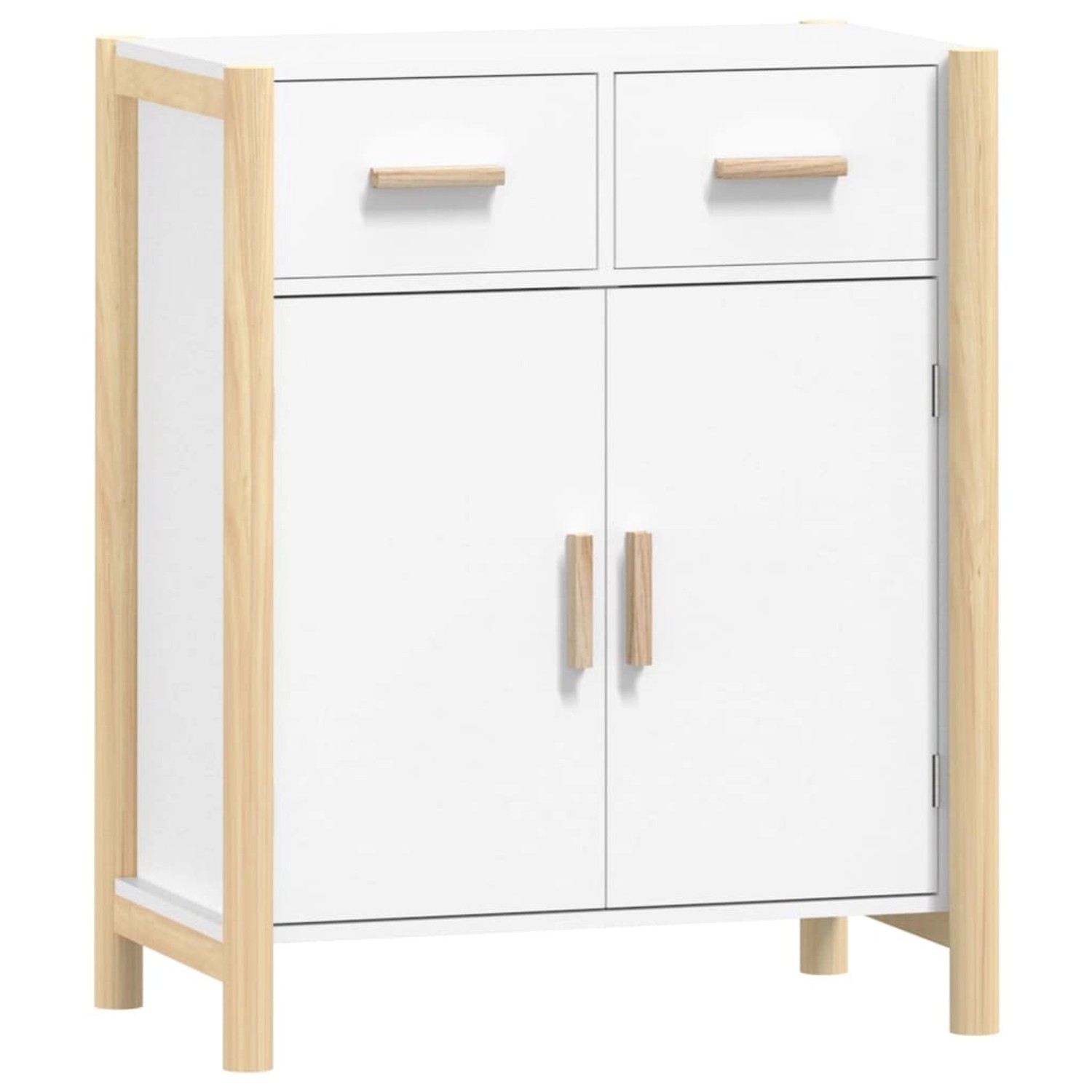 vidaXL Sideboard Weiß 62x38x75 cm Holzwerkstoff 345675 günstig online kaufen
