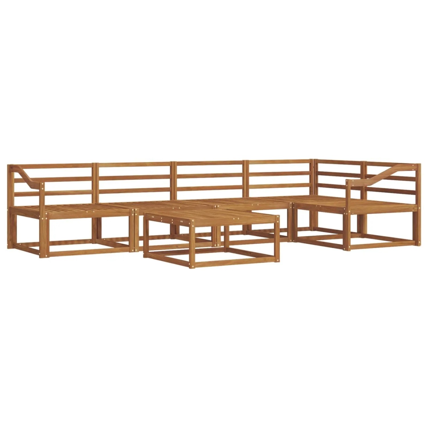 vidaXL Outdoor-Sofagarnitur 6-Tlg Natur Massivholz Akazie 3367627