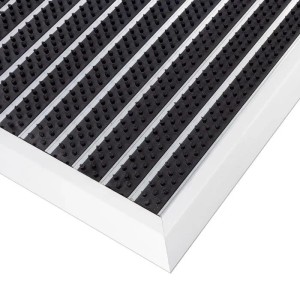 Floordirekt Fußmatte Spectral Aluminium Türmatte Bürste 68 x 98 cm