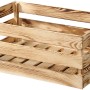 Geflammte Kesper Holzkiste aus Kiefernholz, 54 Liter, ideal zur Aufbewahrung und als Deko.