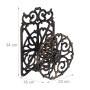 Dekorativer Relaxdays Wandschlauchhalter aus Gusseisen, bronze-schwarz, drehbar. Antiker Gartenschlauch Organizer.