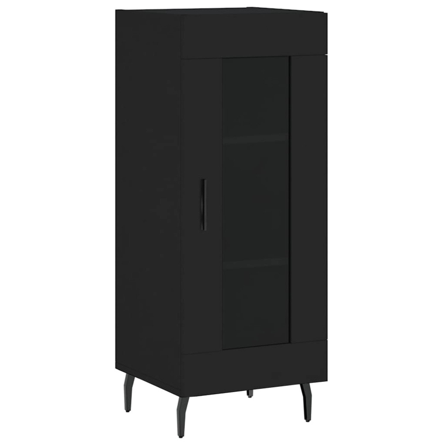 vidaXL Sideboard Schwarz 34,5x34x90 cm Holzwerkstoff 828813 günstig online kaufen