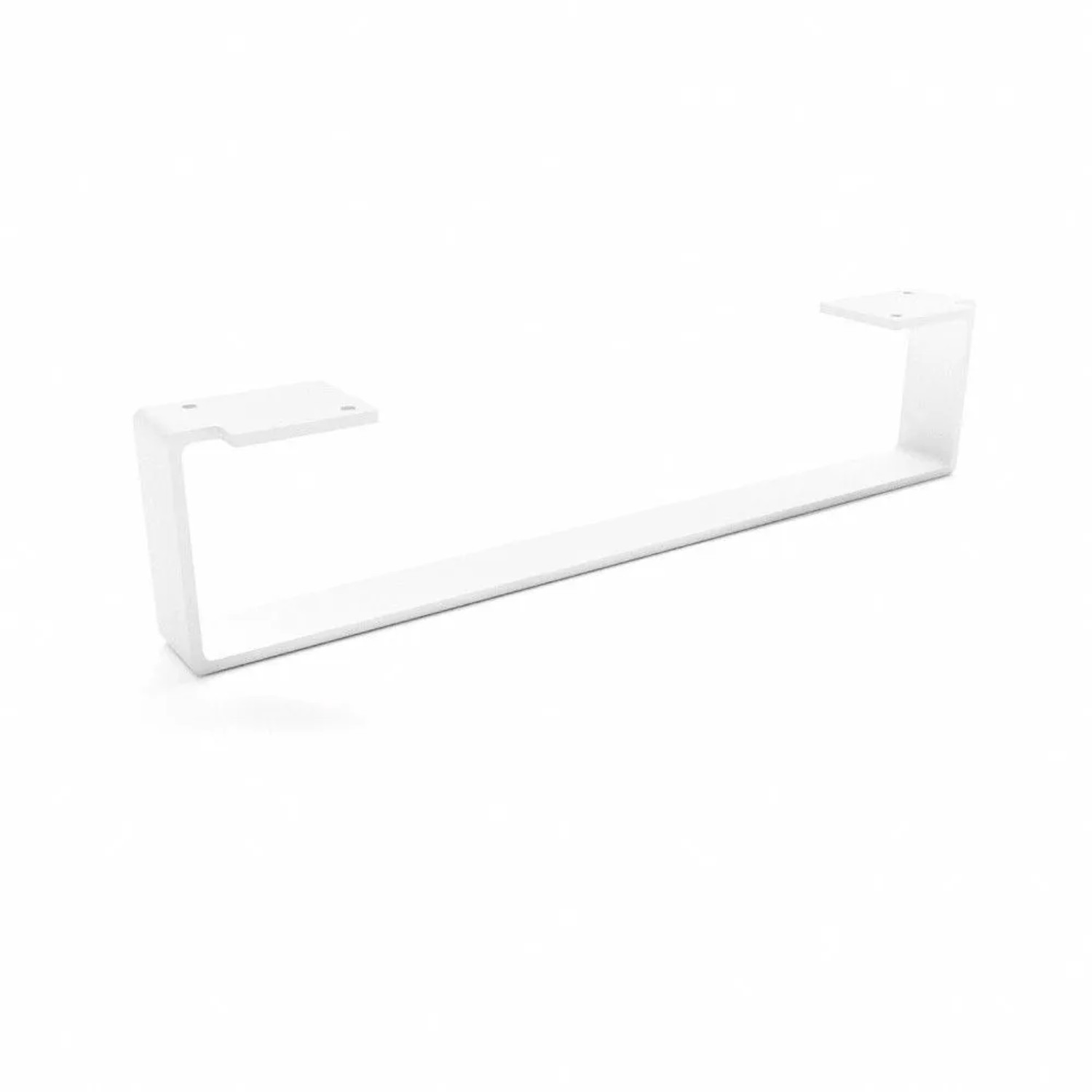 HEVVA Möbelbein LUXEMBURG 10 cm Hoch 45 cm Tief 1 Fuß Weiß