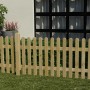 Holzzaun: Druckimprägnierter Staketenzaun Norki, 80x200 cm, im Garten.