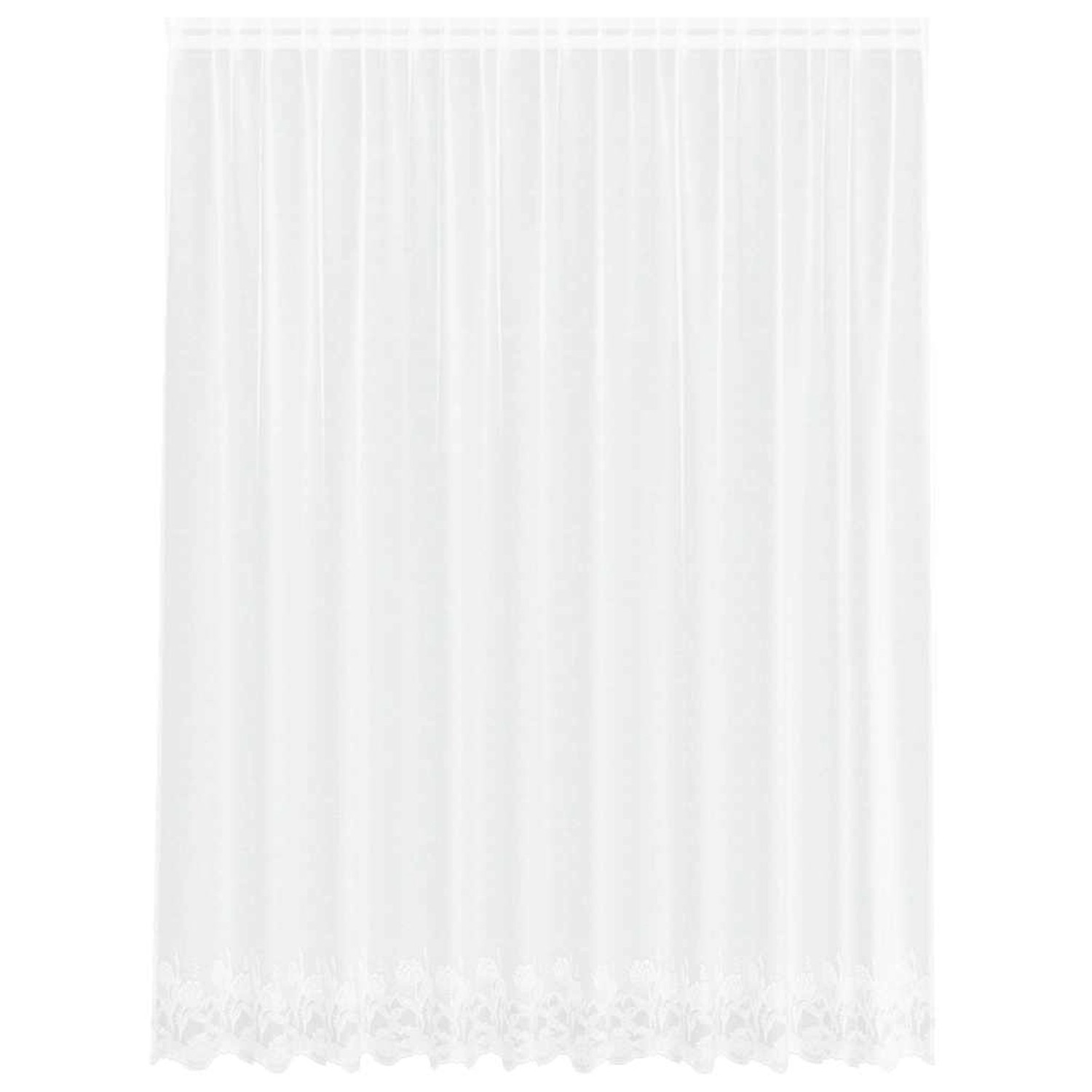 vidaXL Spitzenvorhang mit Vorhängen Weiß 300x200cm Polyester 4107780 günstig online kaufen