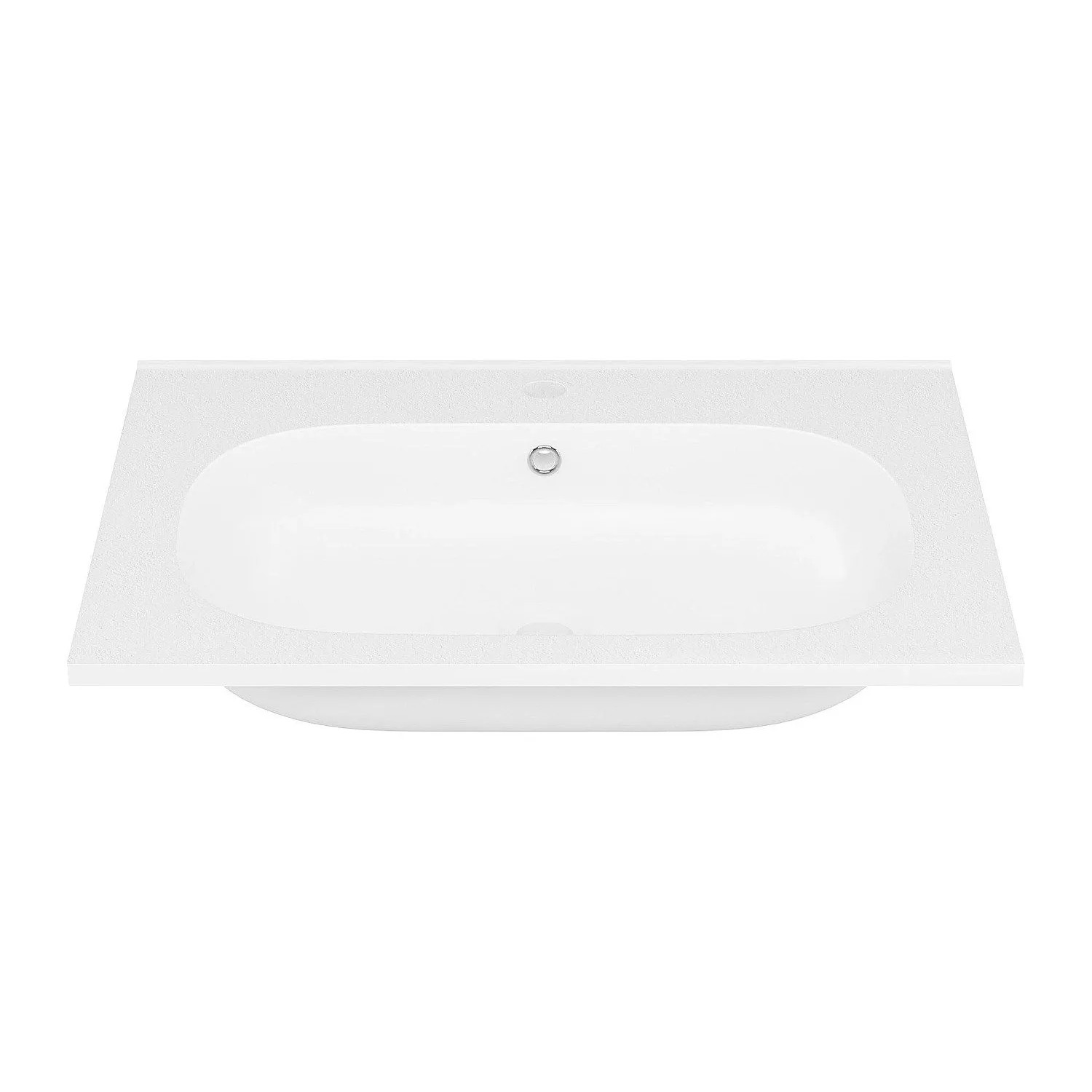 Vente-unique Einbauwaschbecken Okiwa Weiß 60 cm