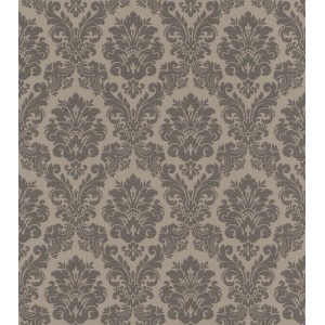 Rasch Vliestapete Trianon XIII 570557 mit Ornamenten in Taupe. Dekorative Tapete im klassischen Stil.