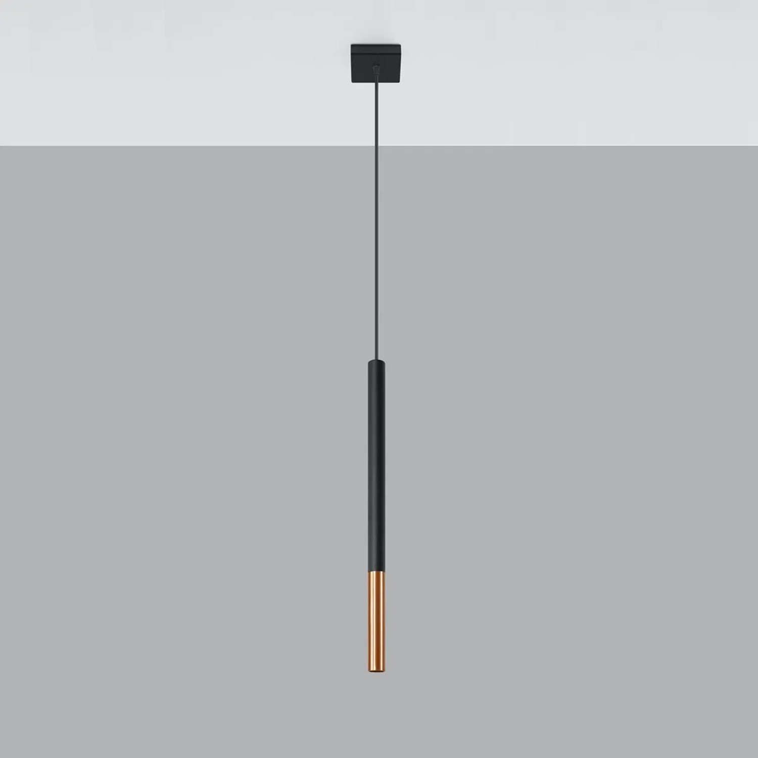 Moderne Hängeleuchte Mozaica in Schwarz/Kupfer von Sollux Lighting. Pendelleuchte für Wohnzimmer & Schlafzimmer.