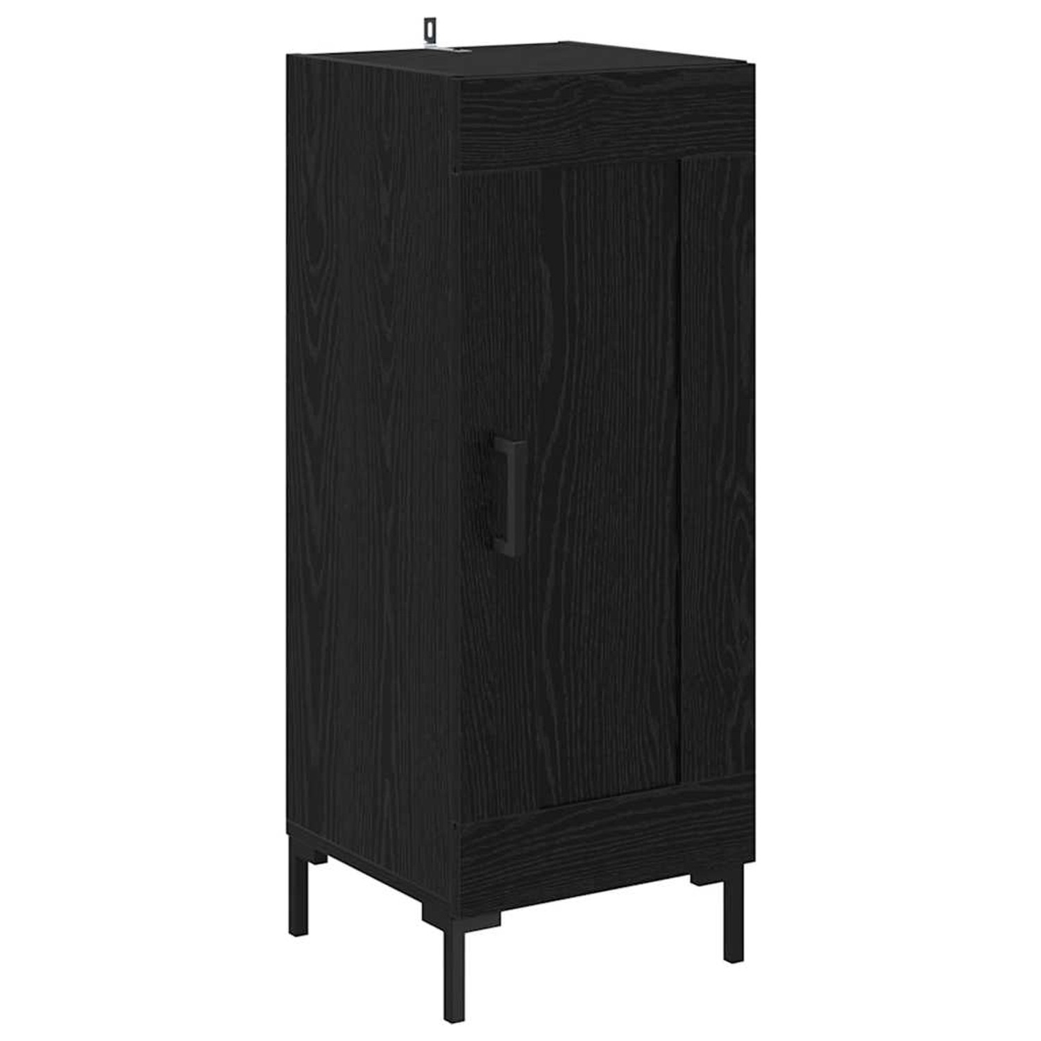 vidaXL Sideboard Olden Schwarz Eichen-Optik 34,5 x 34 x 90 cm 881653 günstig online kaufen