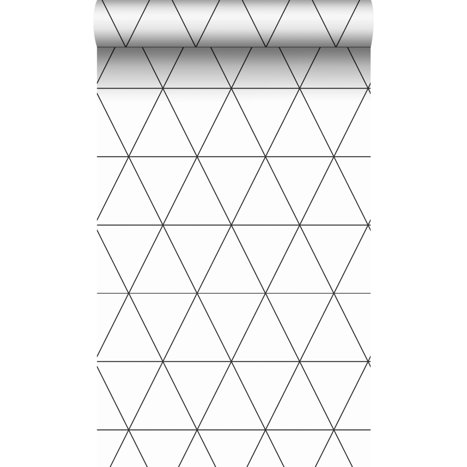 Origin Luxury Wallcoverings Tapete Grafische Dreiecke Schwarz Weiß 53 Cm X günstig online kaufen