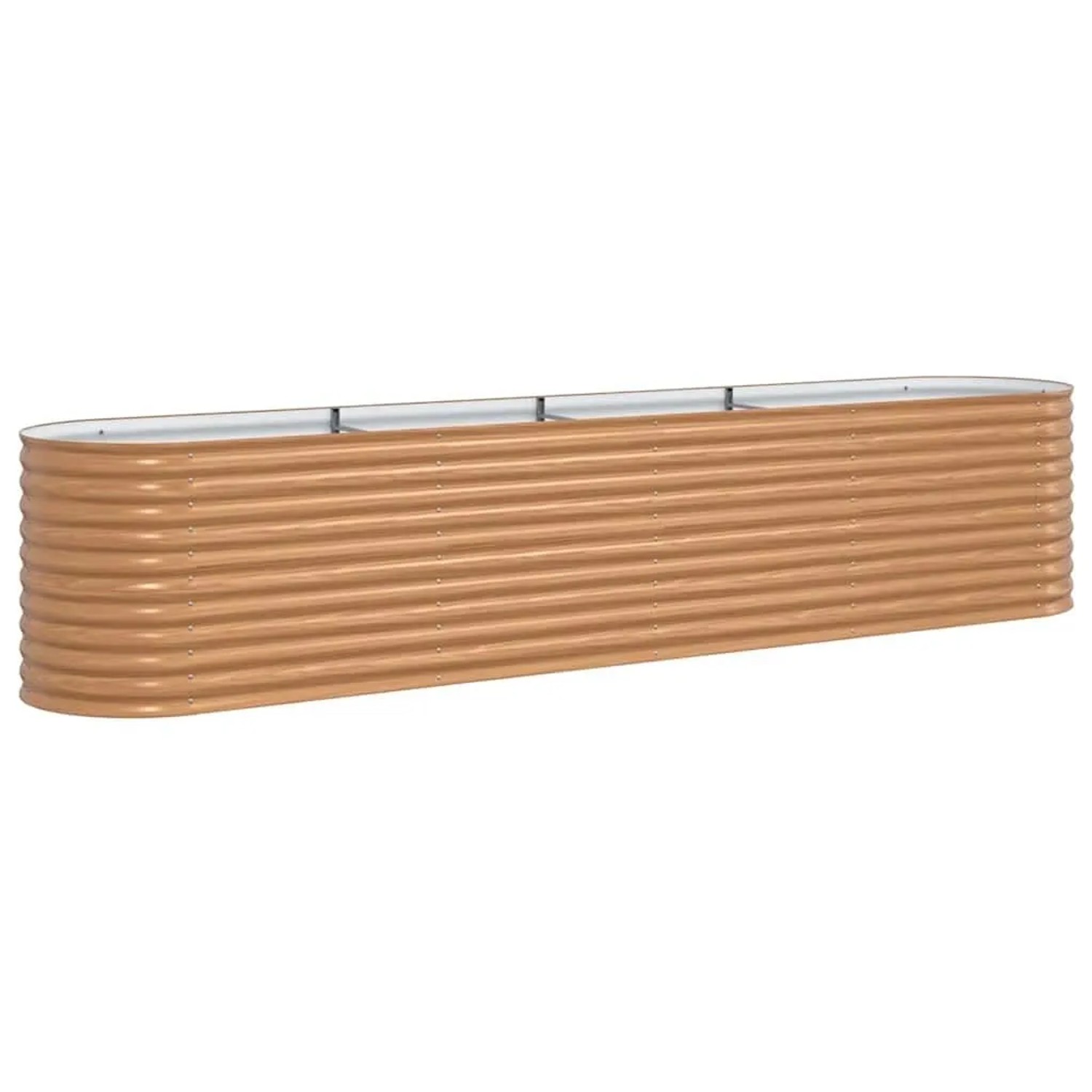 vidaXL Hochbeet Braun 400 x 80 x 81 cm Stahl 42011325