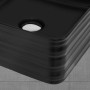 Detailaufnahme: ML-Design Handwaschbecken, Keramik, Schwarz Matt, quadratisch, 39x39 cm.