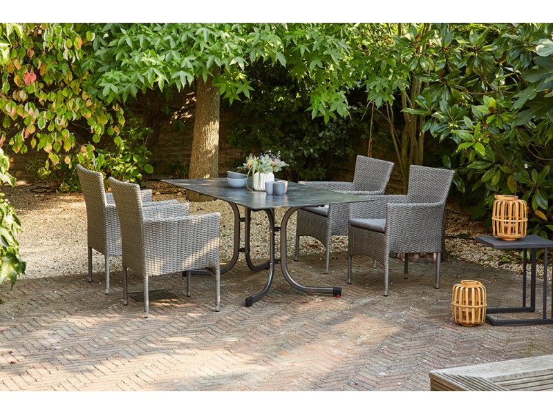 Siena Garden Padova Dining Stapelsessel Mix-Grey - Stone-Grey kaufen bei OBI
