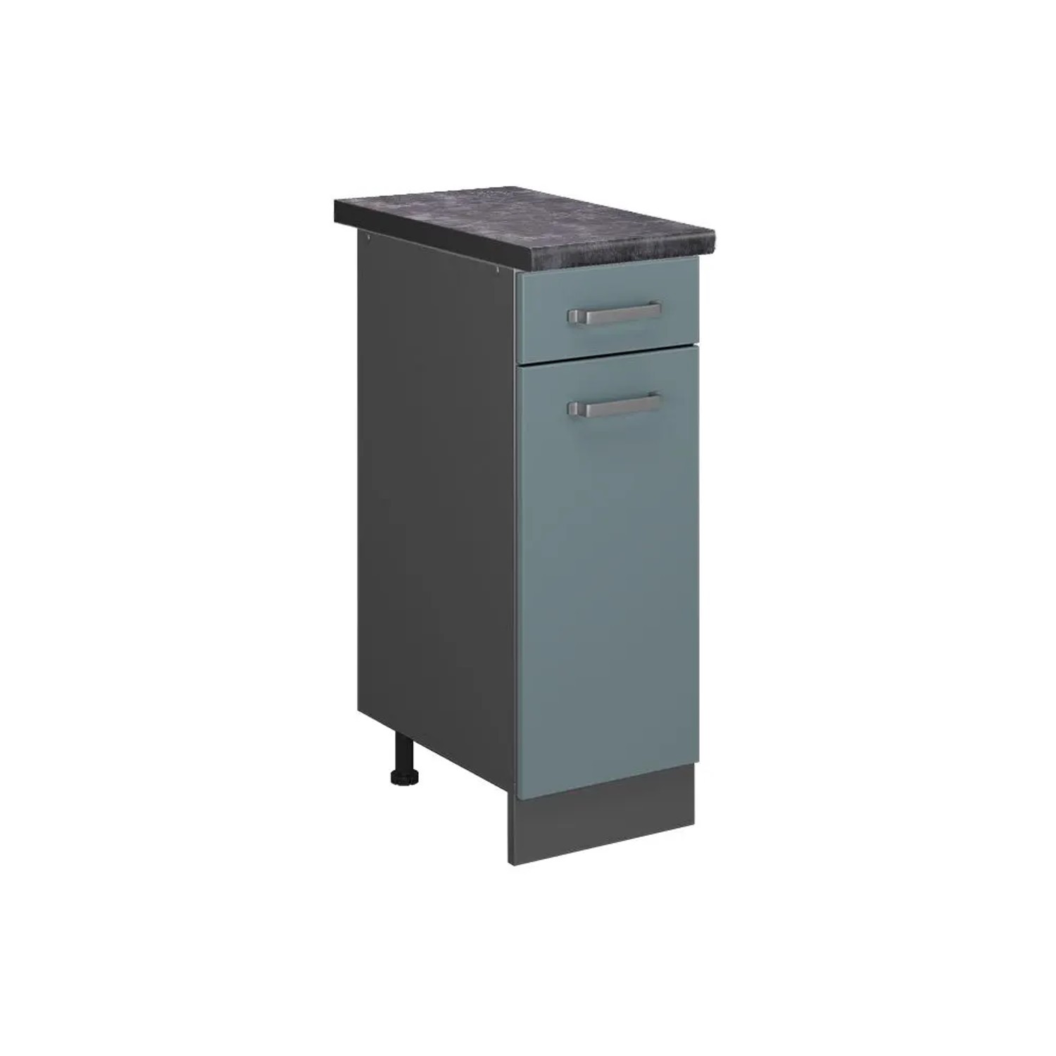 Vicco Küchenunterschrank R-Line Blau-Grau Anthrazit 30 cm AP Anthrazit