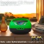 Grüner, tragbarer Cyberlux CD/MP3/USB Radio mit Bluetooth, LCD-Display, AUX-IN und Kopfhöreranschluss.
