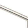 Griff 885 aus Aluminium, matt vernickelt, für Möbel, Lochabstand 128mm.