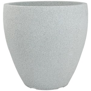Grauer Pflanzwerk® Pflanzkübel Cup, Ø 40 cm, aus Kunststoff für Innen- und Außenbereich.