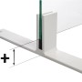 Abstands-Set für Thekenhalter, 8x25 mm, Kunststoff schwarz, zur Erhöhung des Hygiene Schutzglases.
