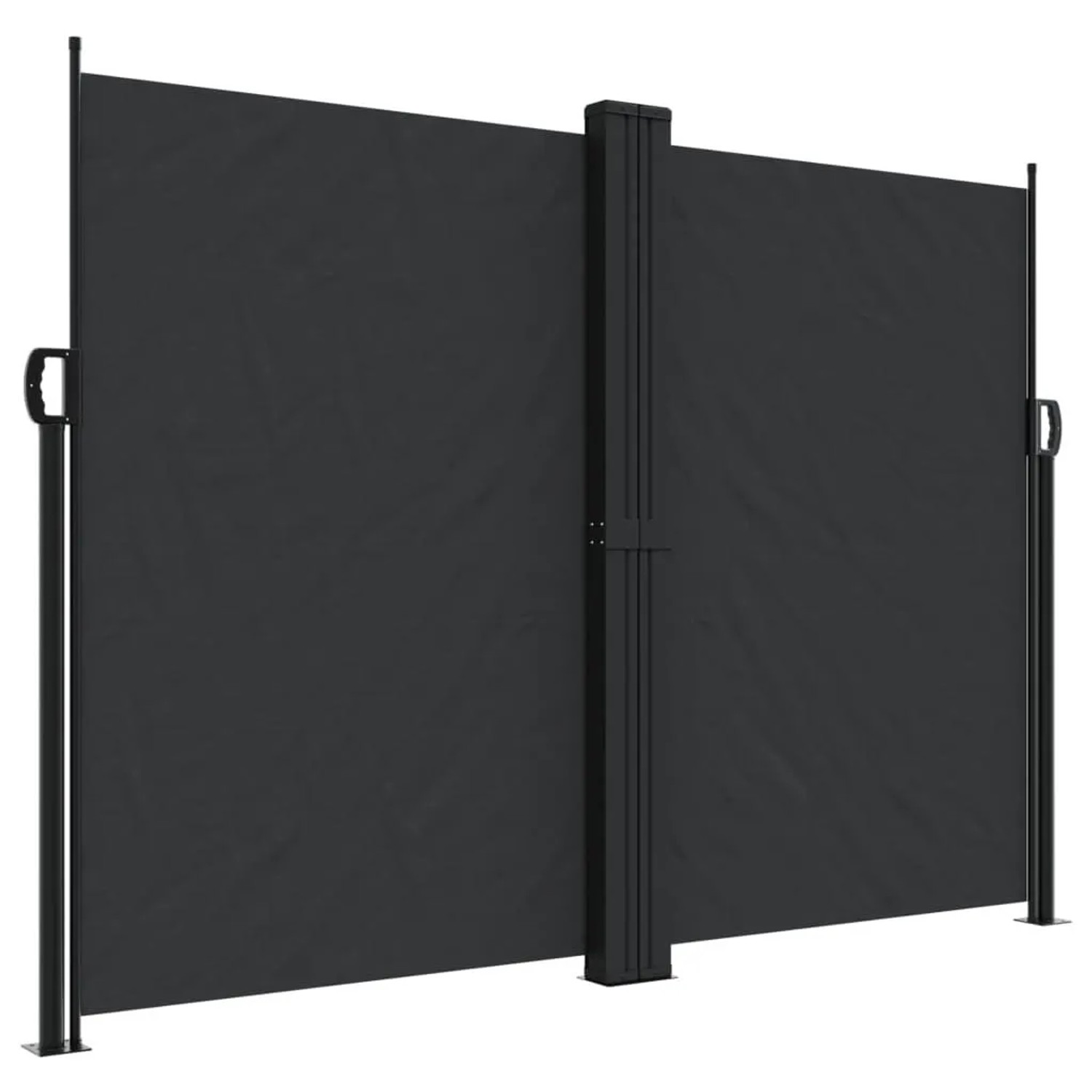 vidaXL Seitenmarkise Ausziehbar Schwarz 180x1200 cm 4004834