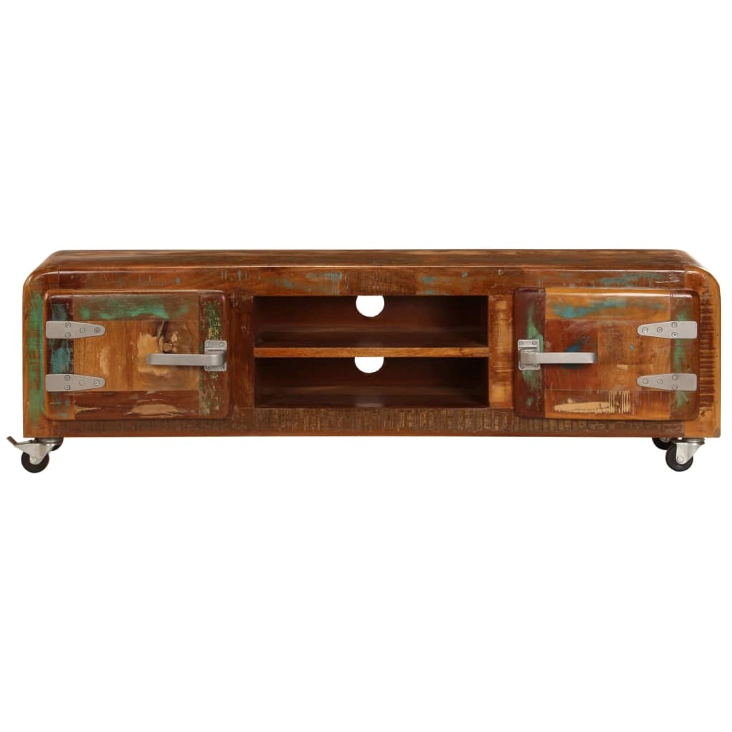 VidaXL TV-Schrank 120x30x36 cm Altholz Massiv günstig online kaufen