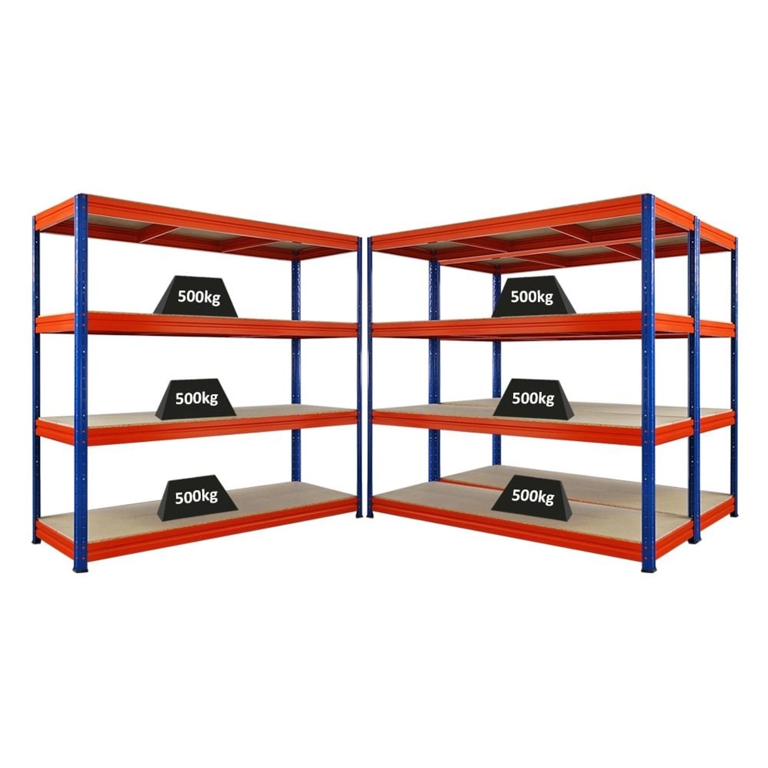 PROREGAL Mega Deal 3x Schwerlastregal Dino HxBxT 180x200x60cm 4 Spanplatten günstig online kaufen