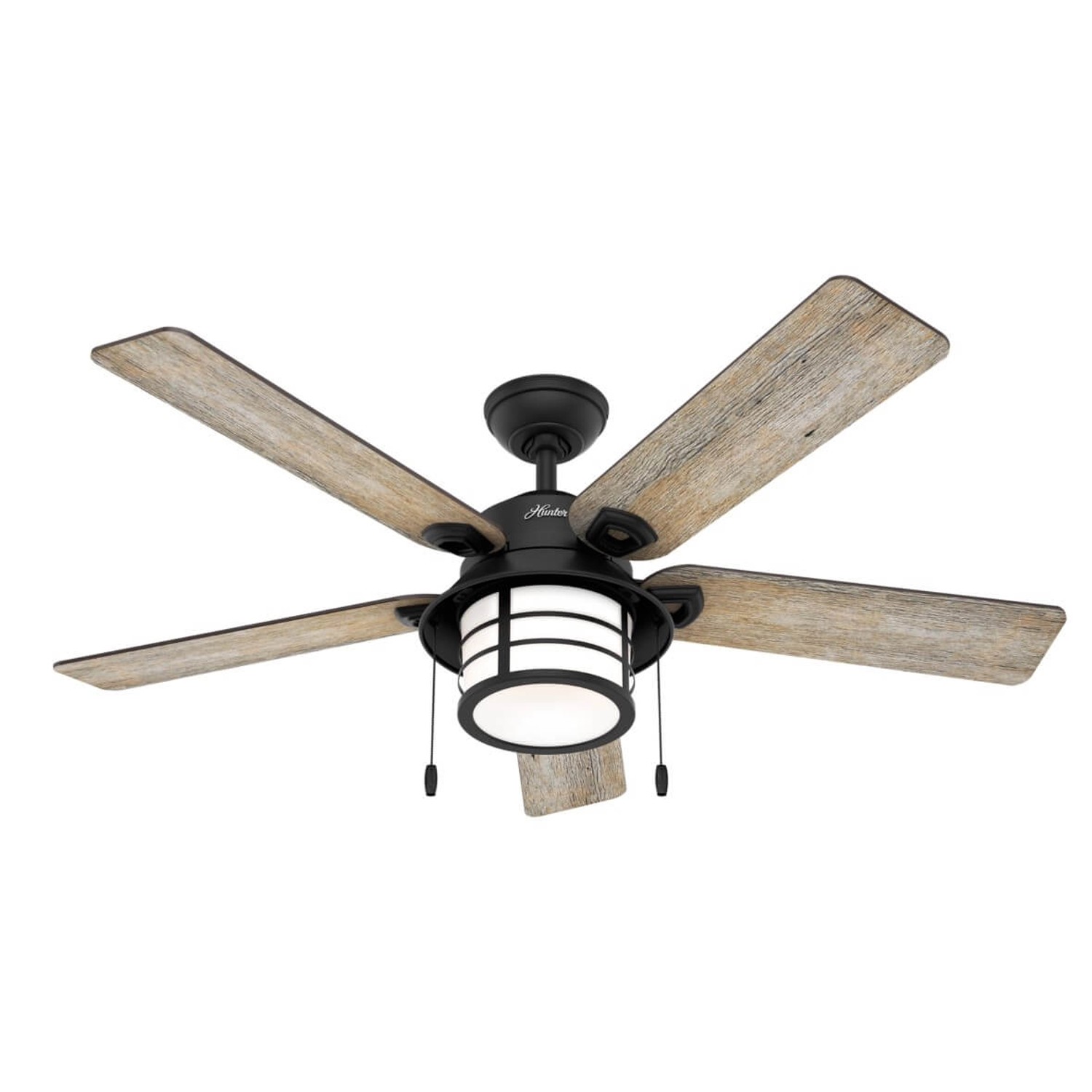 HUNTER FANS Deckenventilator Santorini 132 cm mit Beleuchtung und Zugketten günstig online kaufen