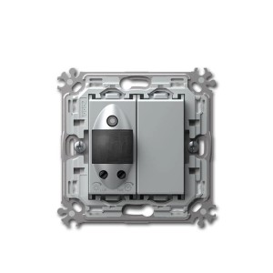 TEM MODUL PLUS Bewegungsmelder Silber 250V5A UP