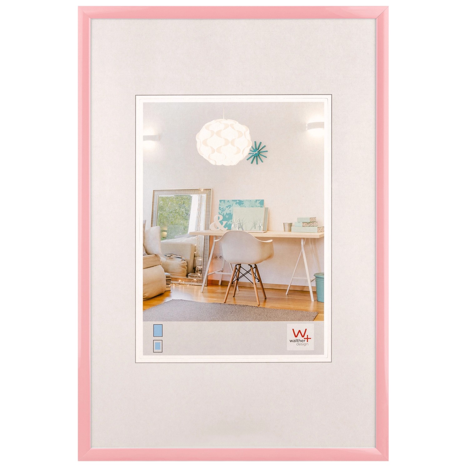 walther design New Lifestyle Kunststoff Bilderrahmen 15x20 cm Rosa KV520Q günstig online kaufen