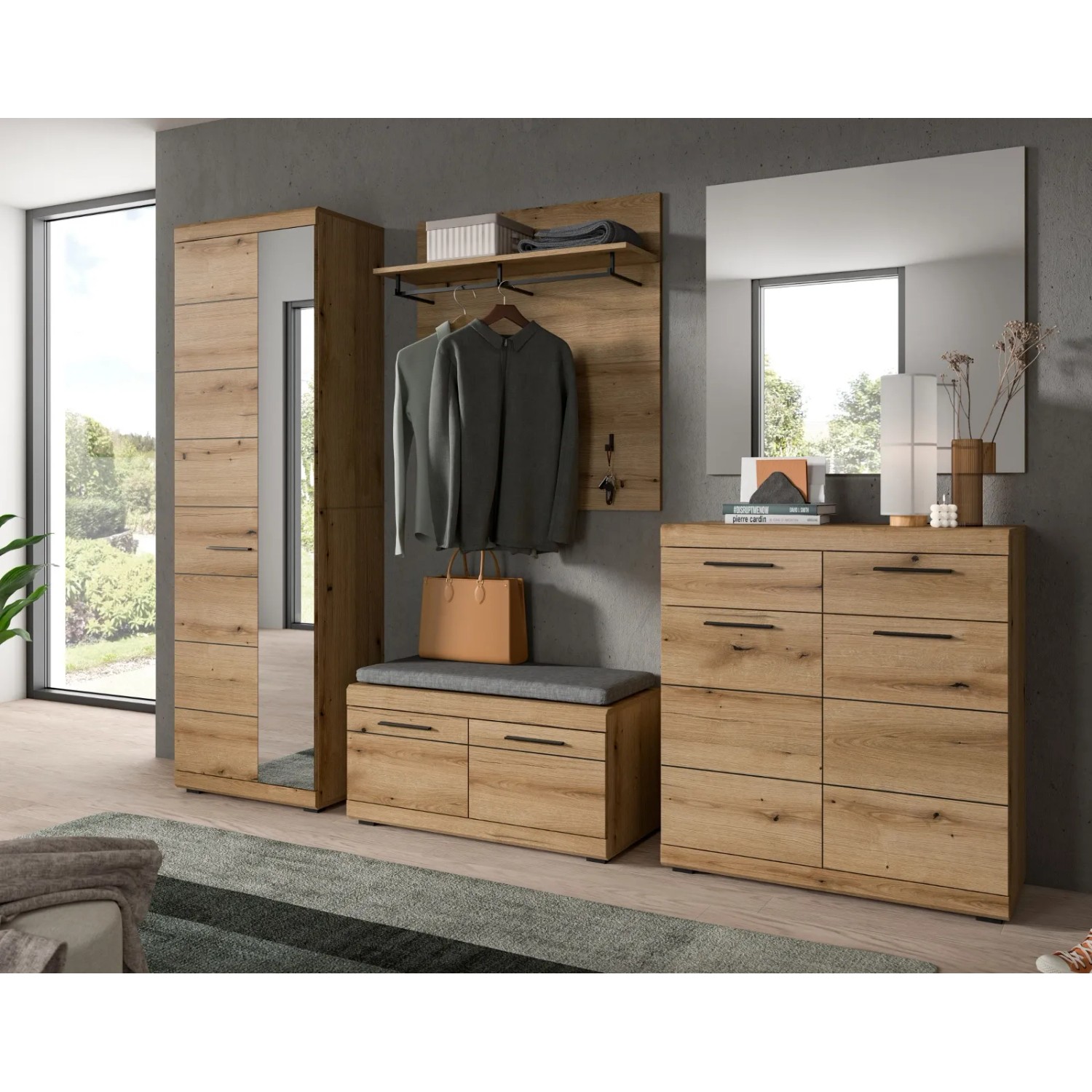 Inn.Furn Garderobenpaneel in Evoke Eiche 90 cm Shawn_6