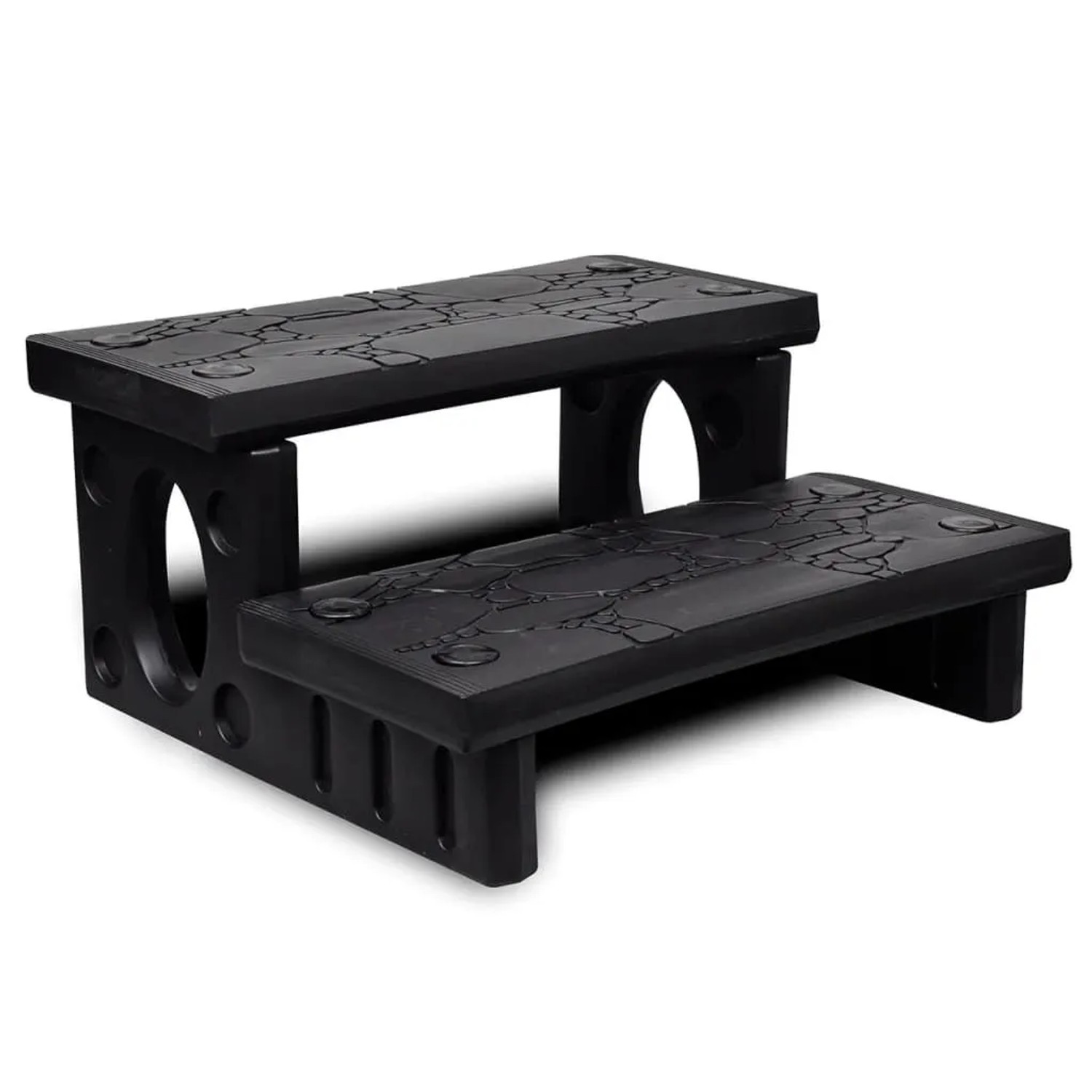 vidaXL Whirlpooltreppe Schwarz 90717