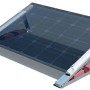 Absaar Solar Boden- und Flachdachhalterung Premium mit Solarmodul, Neigungswinkel einstellbar.