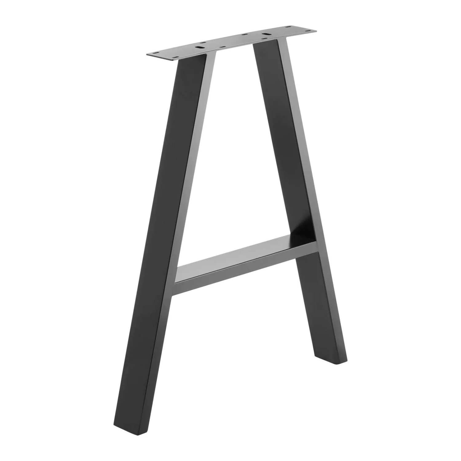 SOTECH Tischgestell A-FRAME 710 x 580 mm Schwarz Bis 100 kg Belastbarkeit inkl. Bodenschutz für Empfindliche Böden
