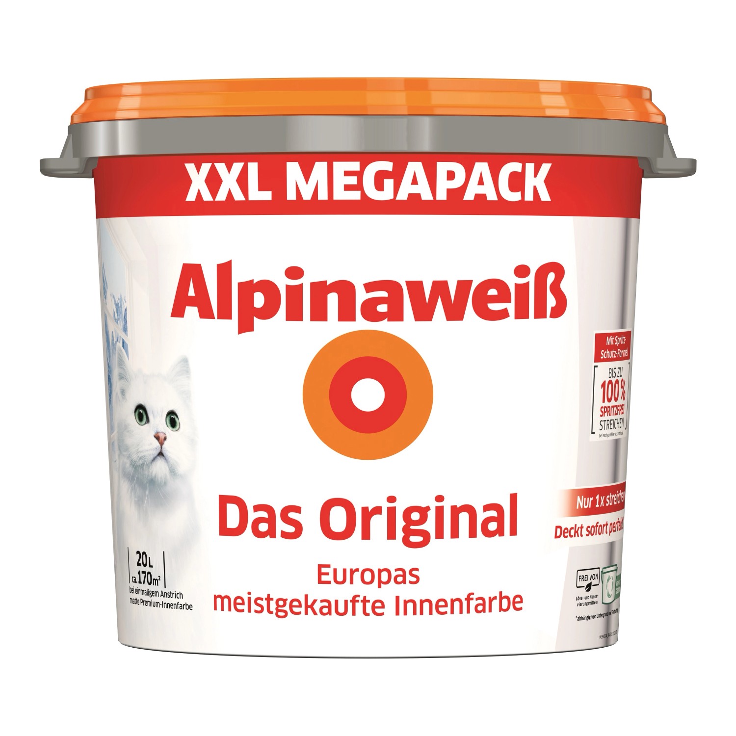 Alpinaweiß Wandfarbe Das Original Weiß Matt  20,