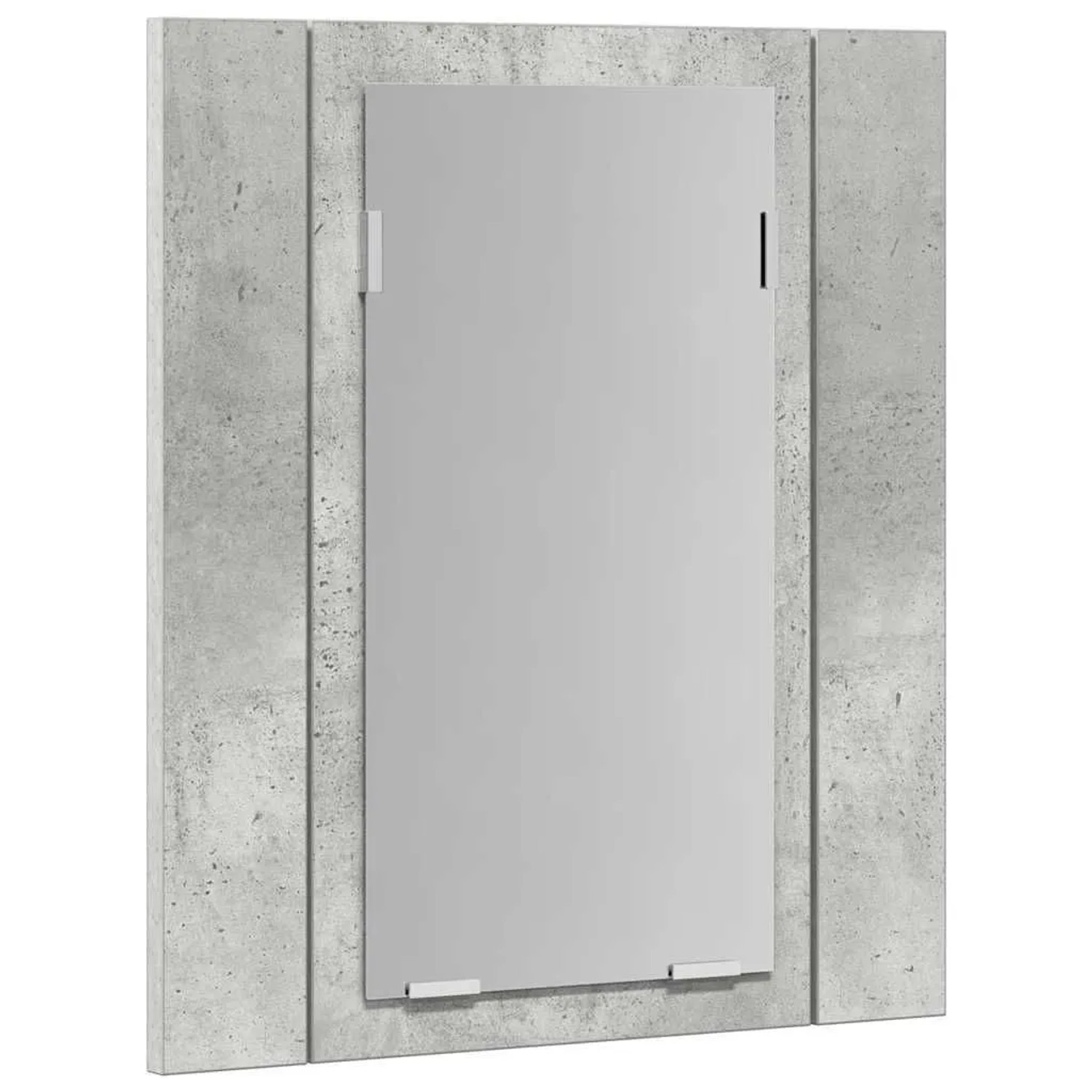 vidaXL LED-Bad-Spiegelschrank Betongrau 40x12x45 cm Acryl 804952