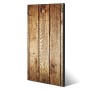 Banjado Magnettafel 37x78cm mit Holz Motiv, schwarze Magnetwand für Notizen und Fotos.