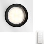 Philips Hue Milliskin LED Einbauspot mit Dimmschalter, rechteckig, silber.