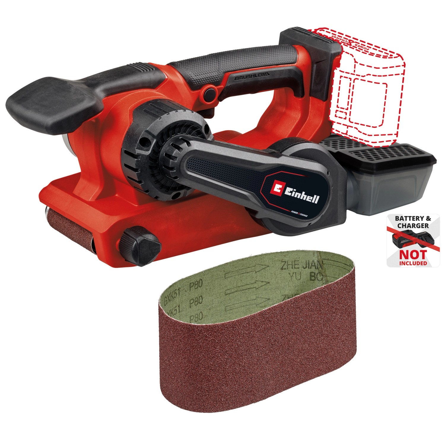 Einhell Professional Akku-Bandschleifer TP-BS 18/457 Li BL Solo günstig online kaufen