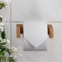 Relaxdays Toilettenpapierhalter Set Bambus Natur 2-teilig 43 cm x 14 cm x 14 cm 1,35 kg_5
