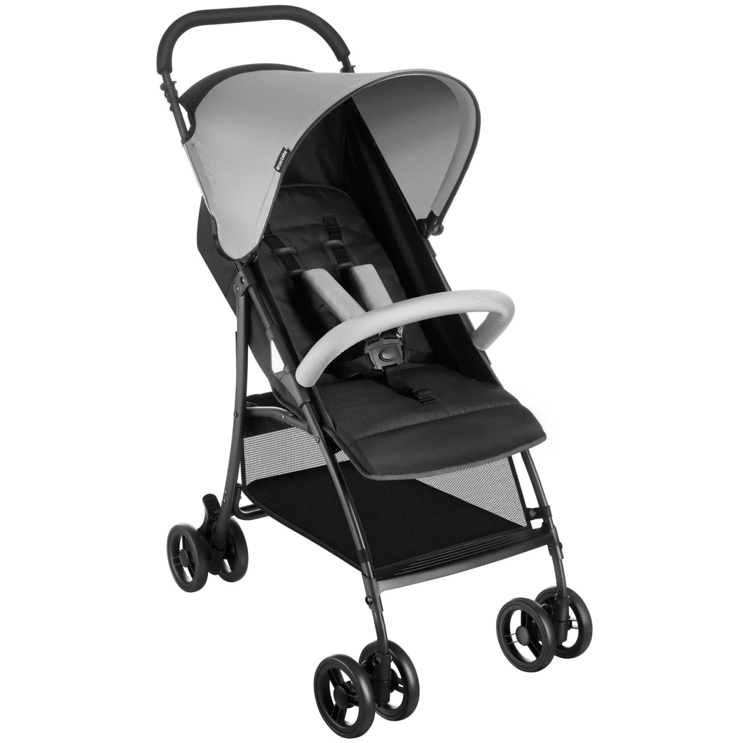 Tectake Buggy Kinderwagen Emma Klappbar  Mit 5 Punkt Gurt  Bremse und Schutzbügel Verstellbare Rückenlehne und Beinablage  Faltbares Verdeck  86 x 45