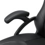 Detailaufnahme: Armlehne des schwarzen Juskys Racing Schreibtischstuhls Montreal.