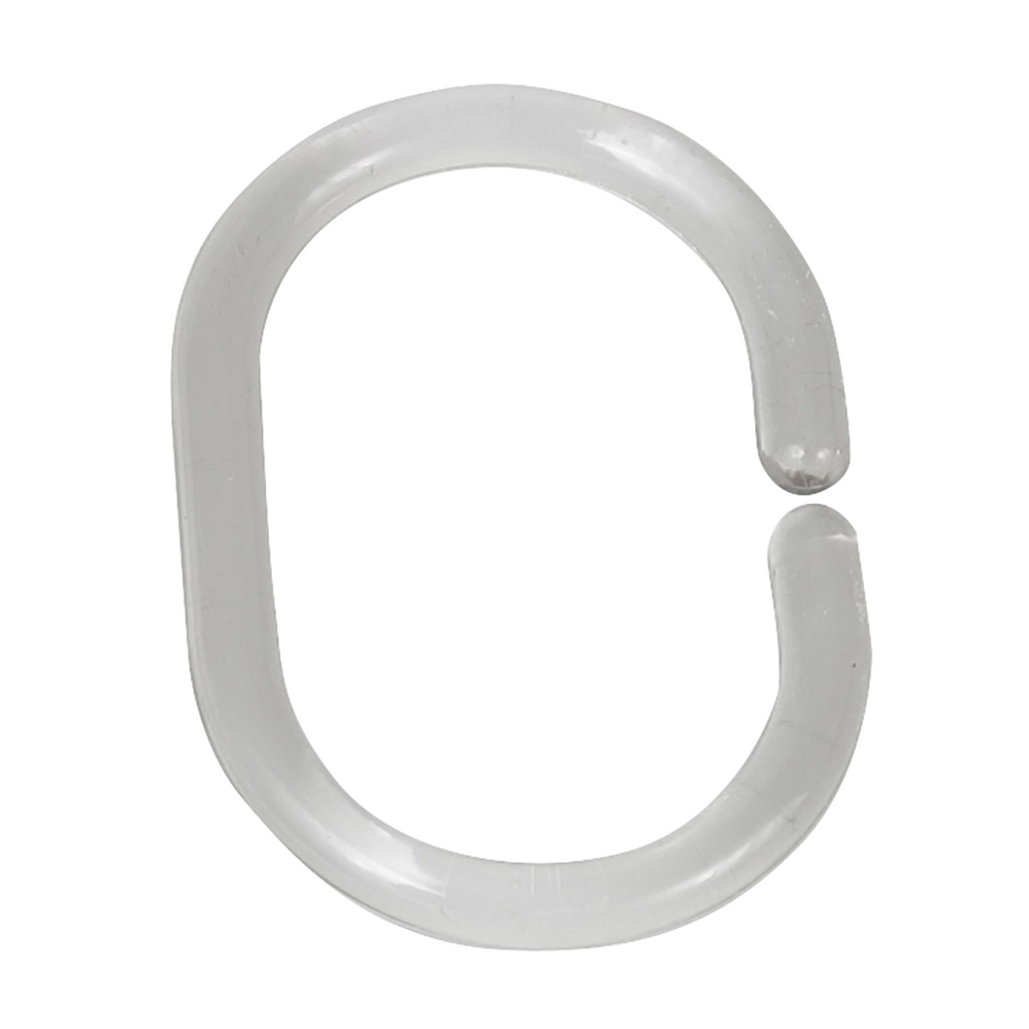 Schöner Wohnen Duschvorhangringe Transparent klein 16er Set
