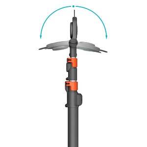 Gardena StarCut Pro L: Baum- und Strauchschneider mit abwinkelbarem Schneidkopf, teleskopierbar.