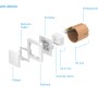 Bosch Smart Home Wandschalter für smarte Aktoren, Einzelteile und Unterputzdose im Überblick.