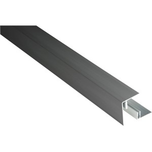 Kovalex Alu-Abschlussleiste, eloxiert, für Alu-Unterkonstruktion, 2500mm lang.