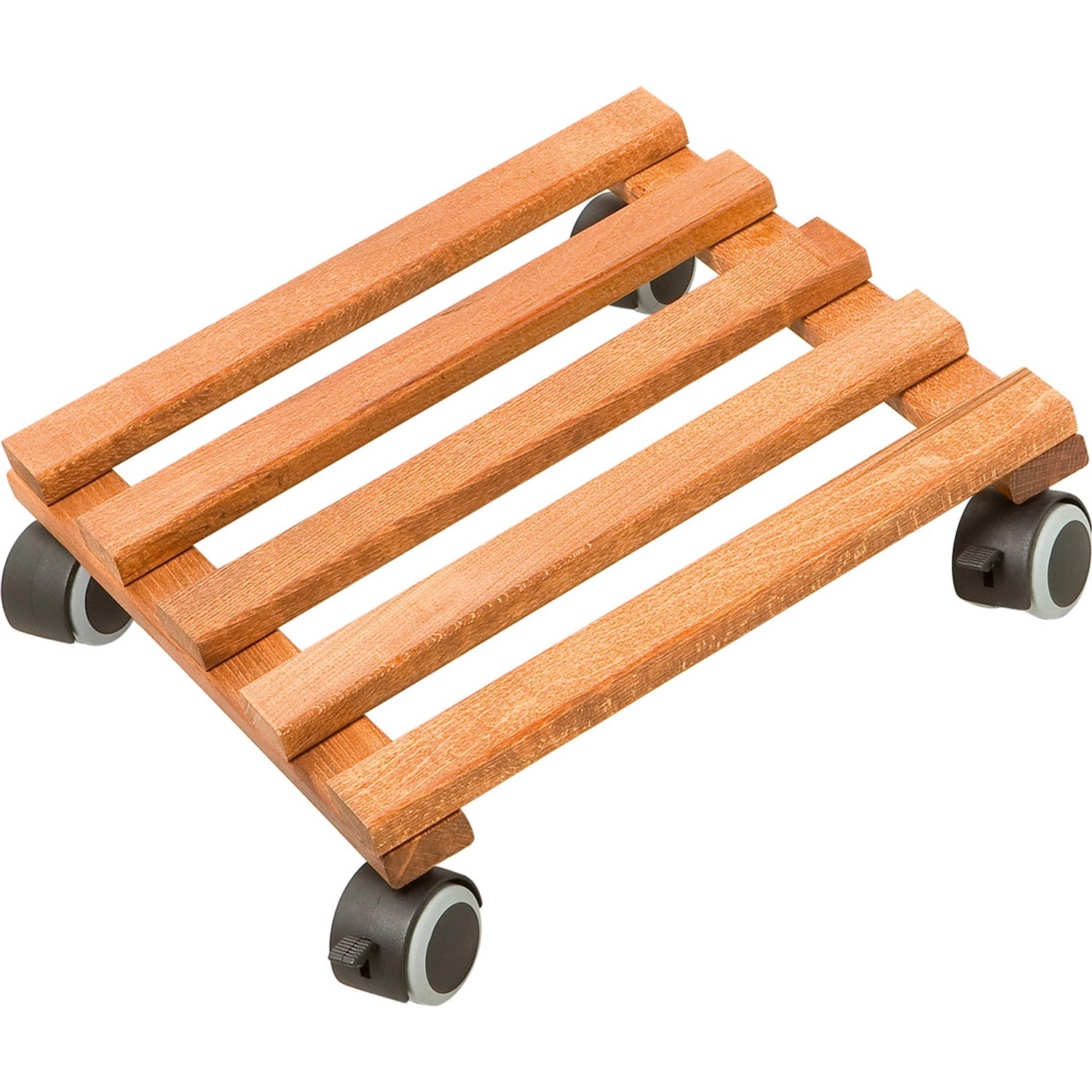 Pflanzenroller Buche dunkel geölt eckig 35 cm x 35 cm günstig online kaufen