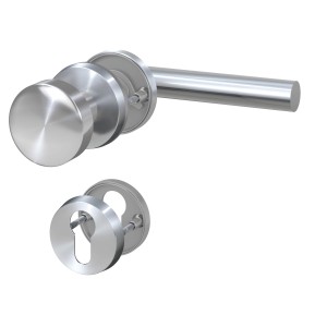 Basi Rosettengarnitur ZB 3200 Edelstahl L-Form für Profilzylinder